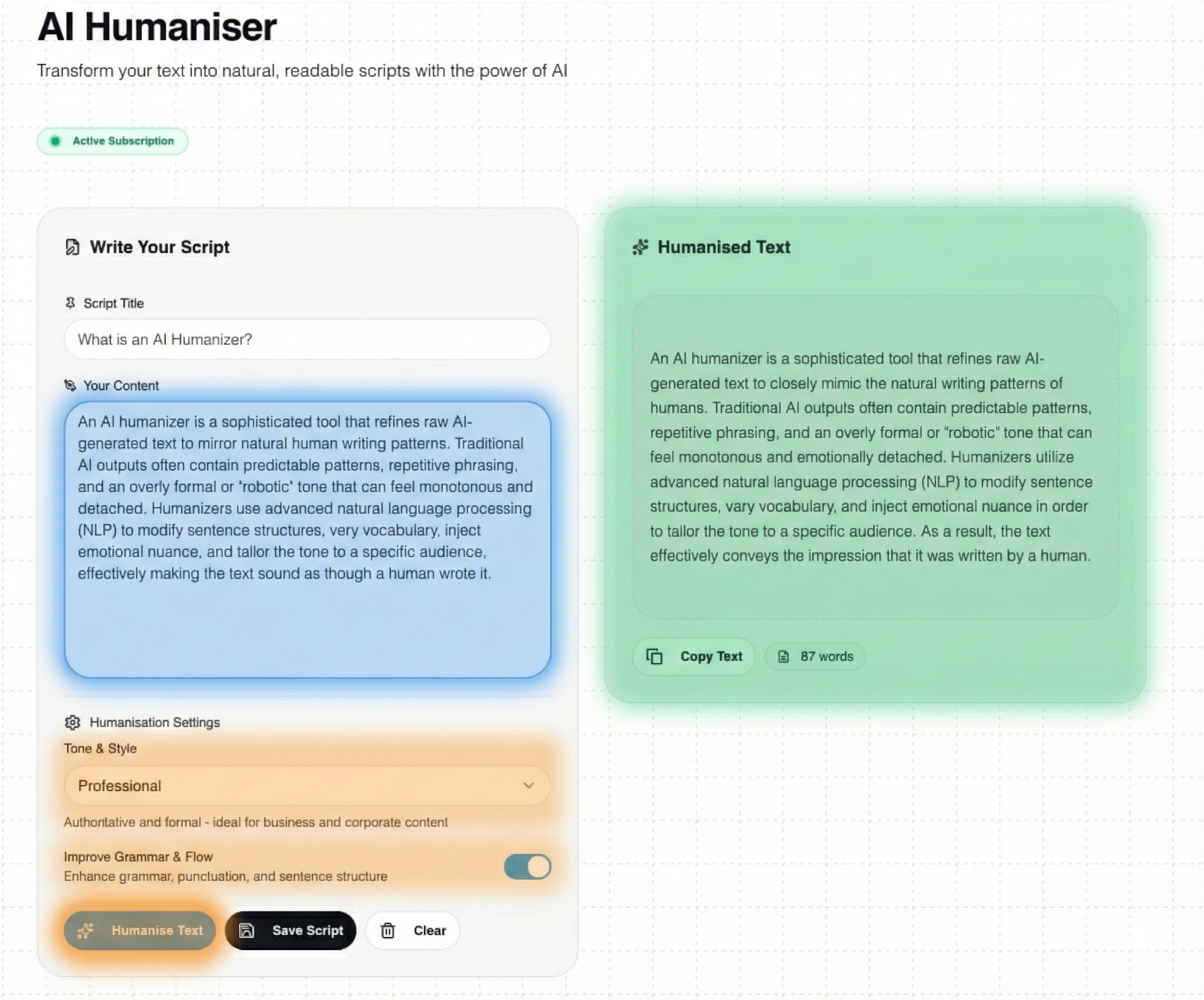 AI Humaniser - Best AI Humanizer Tool for Humanize AI Text Free and Undetectable AI